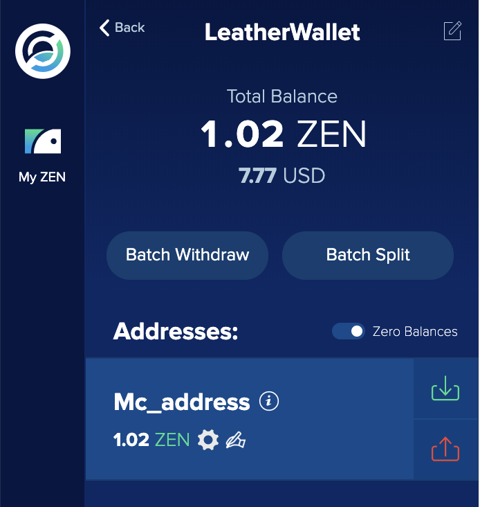 Wallet Connected