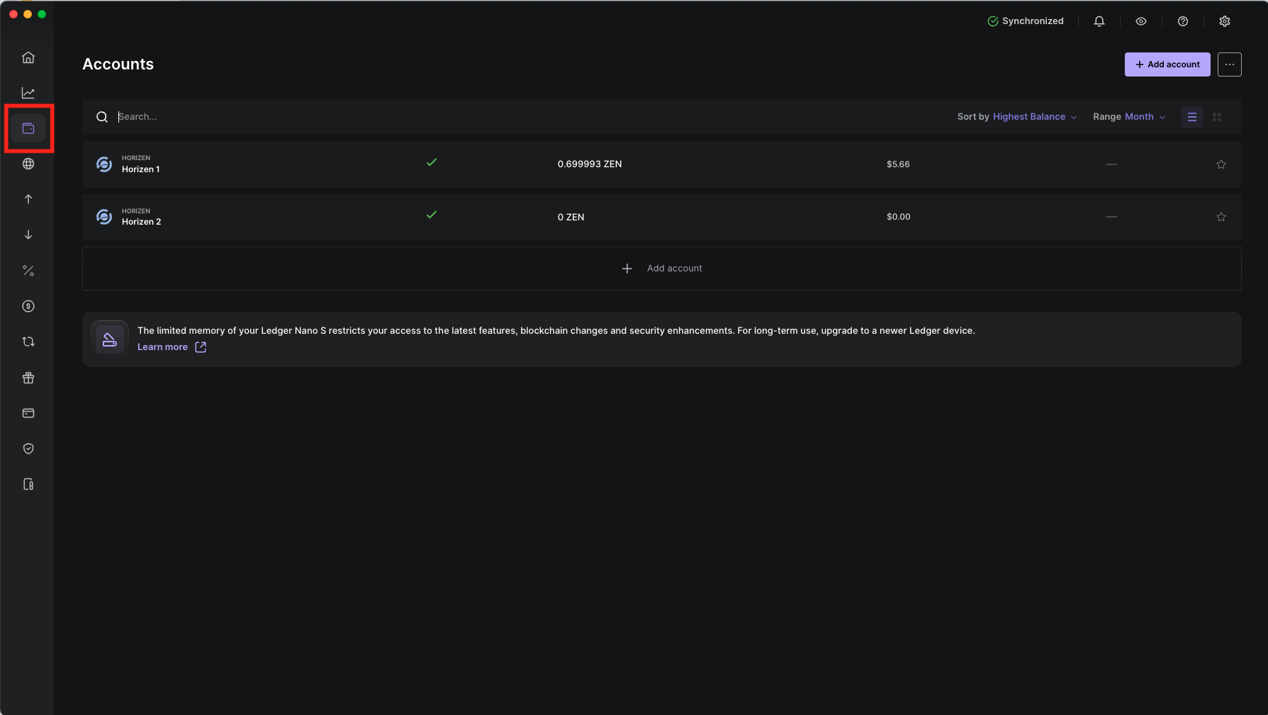 Find accounts